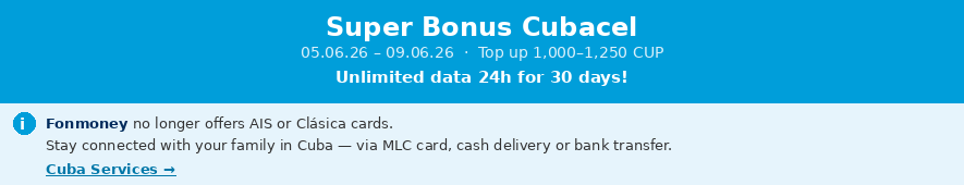 Topup Cubacel